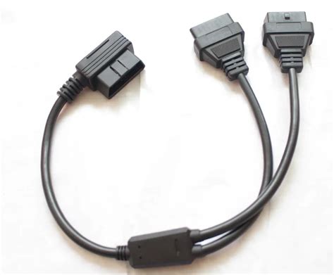 High Quality 05m 16 Pin Obdii Obd2 Splitter 16pin Male To 16pin Female Extension Cable 90