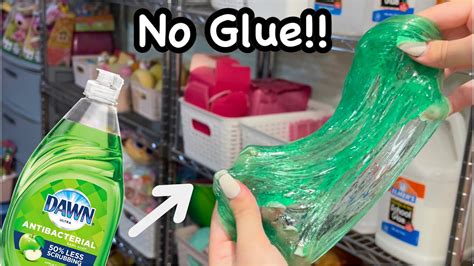 Dish Soap Slime 🫧💚🫧 How To Make No Glue Slime With Just Dish Soap Youtube