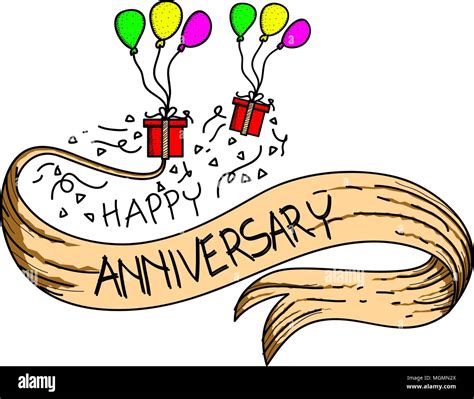 Happy Anniversary Template Vector Stock Vector Image And Art Alamy