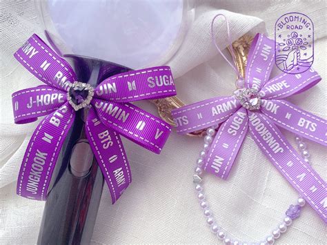 BTS Army Bomb Light Stick Ribbon Bow Kpop Accessory - Etsy