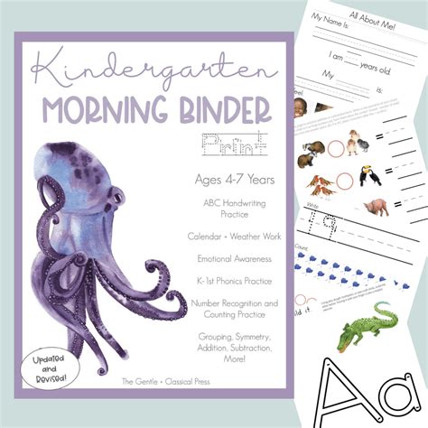 Kindergarten Morning Binder Daily Skill Building