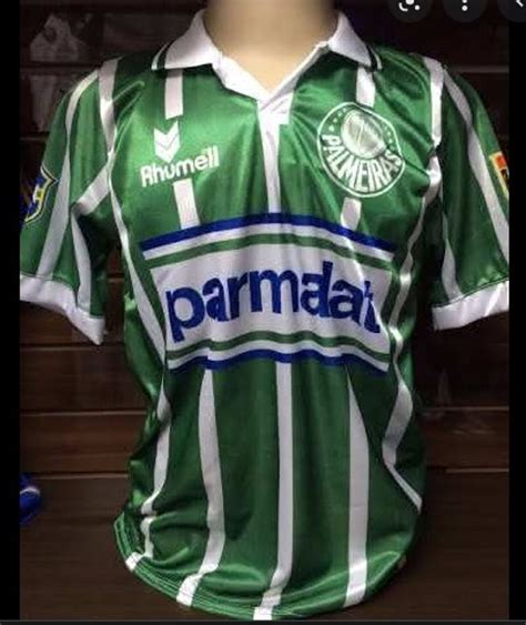 Camisa Palmeiras Retr Parmalat Verd O Camisa Masculina Outros