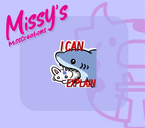 Funny Shark Twitch Emote - Etsy