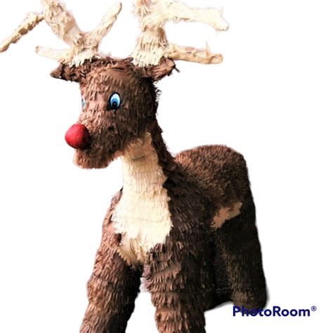 Reindeer Pinata 3d Standard X Mas 001 6 Party Piñatas Houston