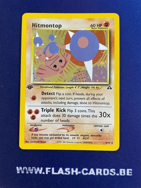 Pokémon Card Hitmontop 1st edition Neo Discovery Catawiki