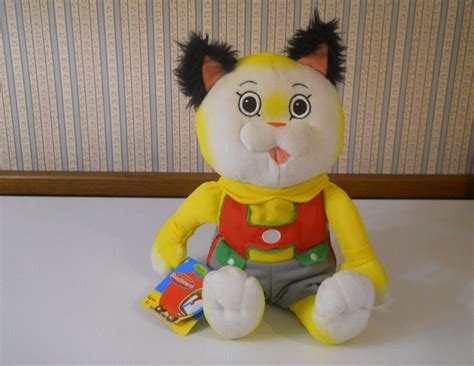 New Busy World Of Richard Scarry Plush Large 14 Huckle Cat With Tags