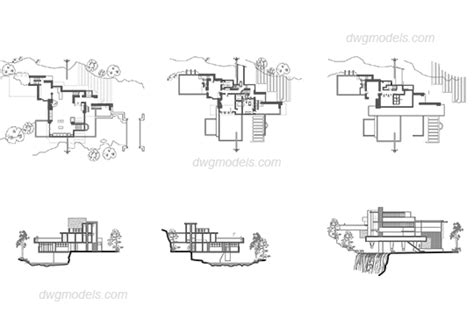 Fallingwater Floor Plans With Dimensions Viewfloor Co