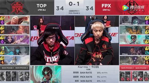 2019lpl春季赛常规赛3月10日top Vs Fpx比赛top Vs Fpx比赛视频3dm网游