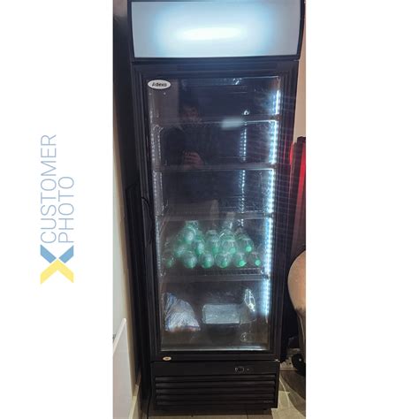 Commercial Drink Cooler Upright 332 Litres Static Cooling Hinged Glass