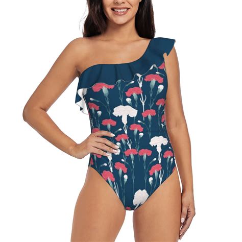 Swimwear 2024 Pink Carnation Deep V-Neck Halter One-Piece Swimsuit