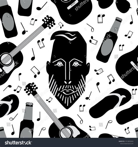 Beach Party Vector Seamless Pattern Background Stock Vector (Royalty Free) 1913850943 | Shutterstock