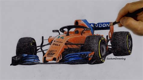 Mclaren F1 Outline F1 Car Drawing - Xenian Wallpaper