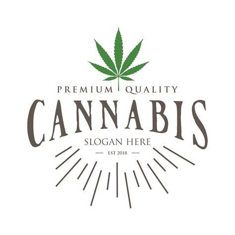 Premium Vector Vintage Retro Cannabis Cultivation Cbd Logo