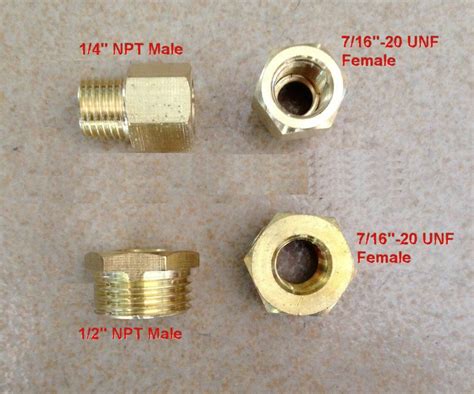 Fitting Unf Orb Female To Pipe Npt Male Gauge Adapter