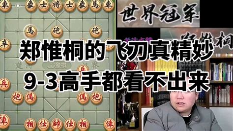 郑惟桐的飞刀真精妙9 3都没看出来 如意象棋 如意象棋 哔哩哔哩视频