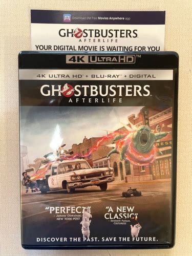 Ghostbusters Afterlife 4K Ultra HD Blu Ray Digital Code 2022