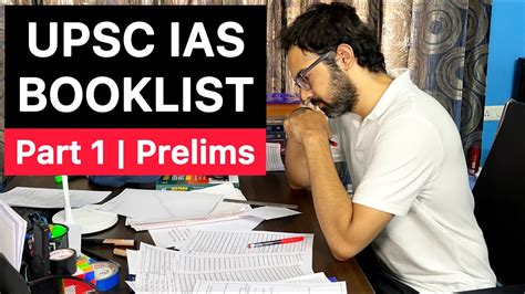 Upsc Ias Exam Booklist Part 1 Prelims Upsc Cse Youtube