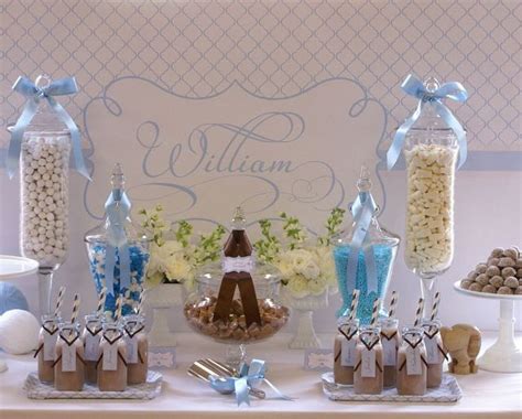 Williams Christening CatchMyParty Christening Dessert Table