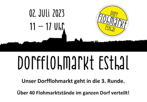 Dorfflohmarkt Esthal Am Juli Treffpunkt Pfalz