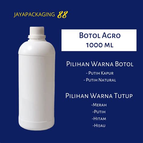 Jual Botol Agro 1000ml 1000 Ml Botol Labor 1 Liter Botol Kapsul HDPE