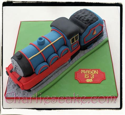 Gordon the Tank Engine Cake - Decorated Cake by Charlie - CakesDecor