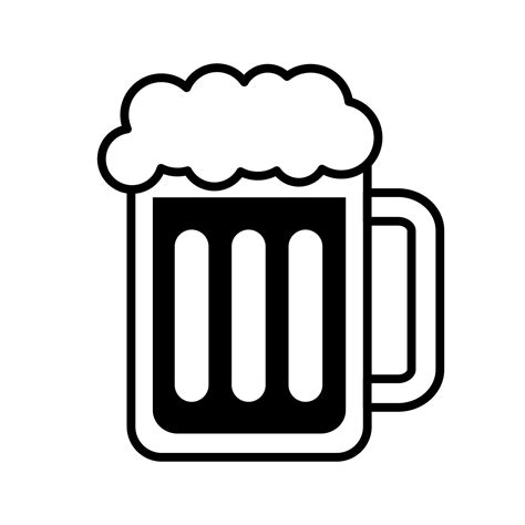 Jarra De Cerveza Bebida L Nea Estilo Icono Vector En Vecteezy