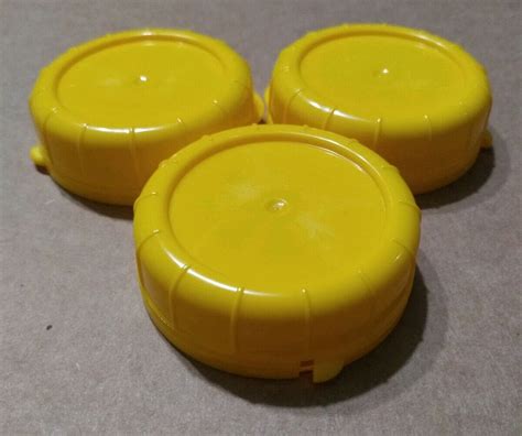 Replacement Glass Milk Bottle Lids 48mm Caps For Libbey And Stan Pac 3 Yellow New Ebay