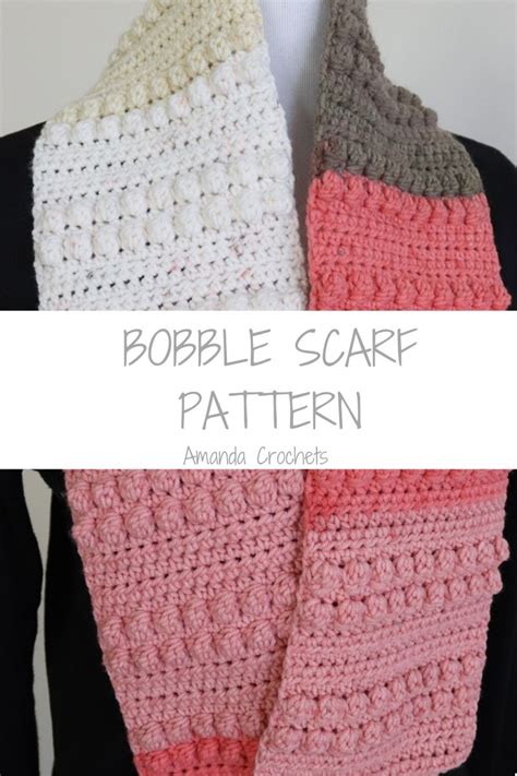 Bobble Scarf Pattern Amanda Crochets