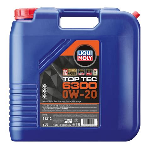 Liqui Moly Top Tec 6300 0W 20 20L Fits Mazda Cx 3 DK EBay