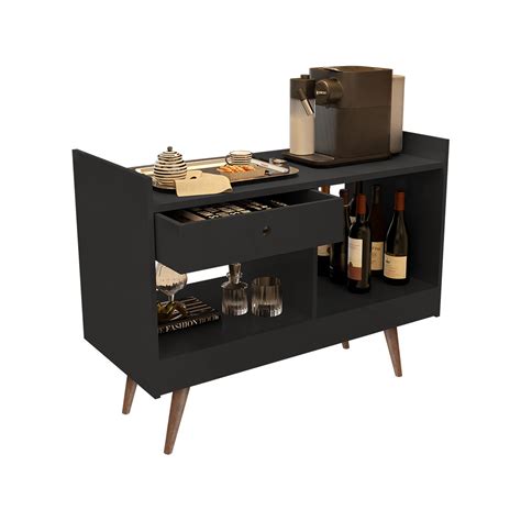 Aparador Buffet Bar Retro Jb Adega Luxo Preto