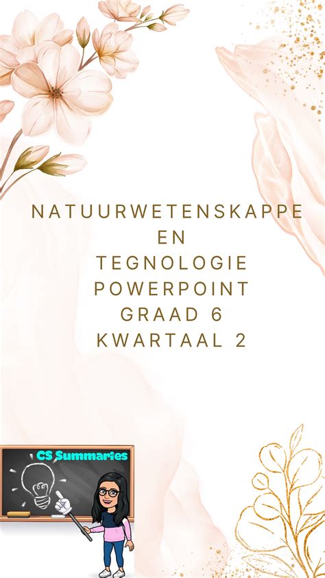 Graad Natuurwetenskappe En Tegnologie Kwartaal Powerpoint Cs