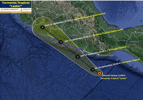 Emiten Alerta Roja En Guerrero Ante Impacto De Tormenta Tropical Lester