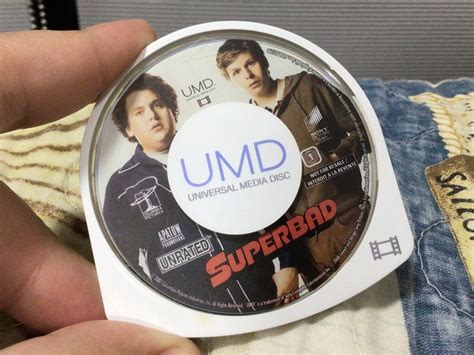 Original Playstation Psp Umd Movie Superbad Video Gaming Video Games