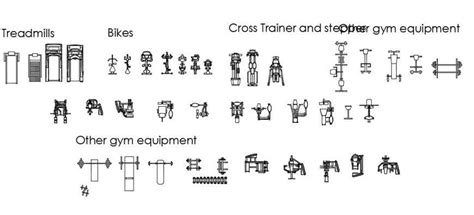 Gym Equipment Cad Files