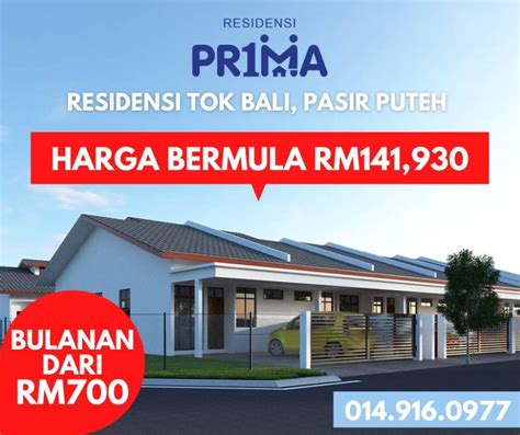 Rumah Teres Mampu Milik Residensi Pr Ma Tok Bali Kelantan Property