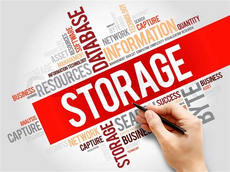 Storage Word Cloud Stock Image Colourbox