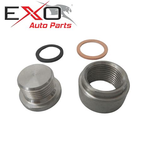 O2 Oxygen Sensor Kit Stainless Steel Boss Bung And Washer M18x15mm Weld On Exo Auto Parts