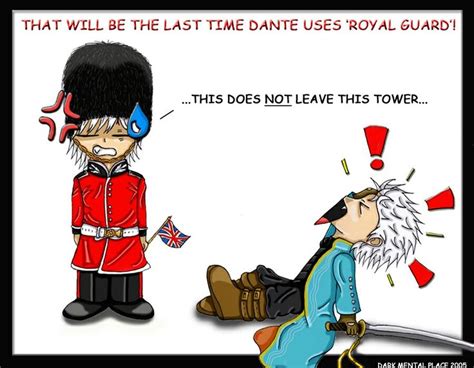 An Image Of A Cartoon Depicting The British Royal Guard