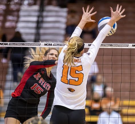 Oregon State Beavers Volleyball Match Against North Carolina State