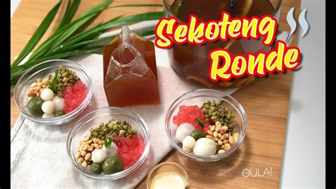 Resep Sekoteng Ronde Resep Wedang Ronde Jahe Youtube