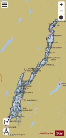 Lake George Boating Map - Mammoth Mountain Trail Map