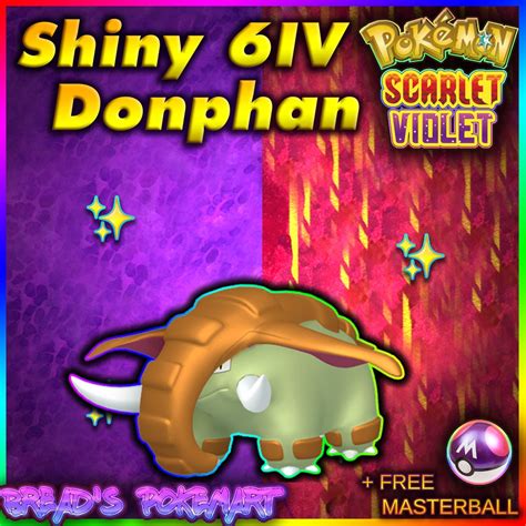 Donphan Shiny 6IV // Pokemon Scarlet & Violet // EV Trained - Etsy