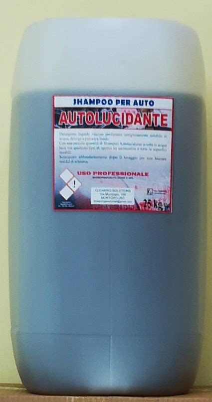 Shampoo Autolucidante Profumato Tanica 25Kg DISCOUNT DELLA PULIZIA