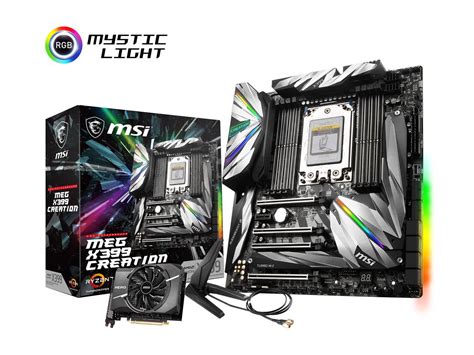 MSI MEG X399 CREATION STR4 Extended ATX AMD Motherboard Newegg