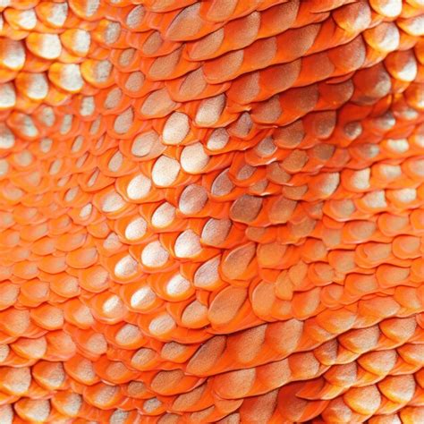 Premium Ai Image The Unique Pattern On A Piece Of Orange Scales On A Fish