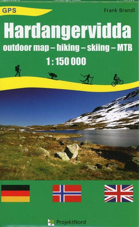 Hardangervidda Outdoor Map Hiking Skiing Mtb Gps