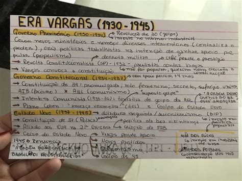 Era Vargas Era Vargas Organizacao De Estudo Era Vargas Resumo