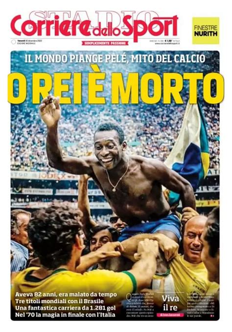 Las Impactantes Portadas Del Mundo Por La Muerte De Pelé “larga Vida