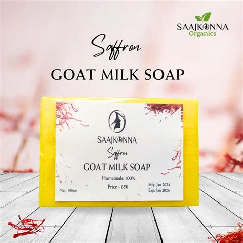 Saffron Goat Milk Soap Saajkonna Organics