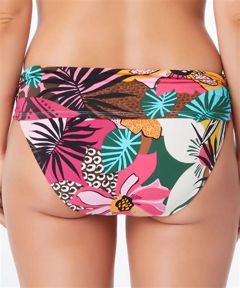 Bleu By Rod Beattie Printed Sarong Hipster Bikini Bottoms Swimsuit